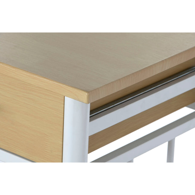 Tisch-Set mit 2 Stühlen DKD Home Decor Metall Holz MDF 80 x 50 x 84 cm