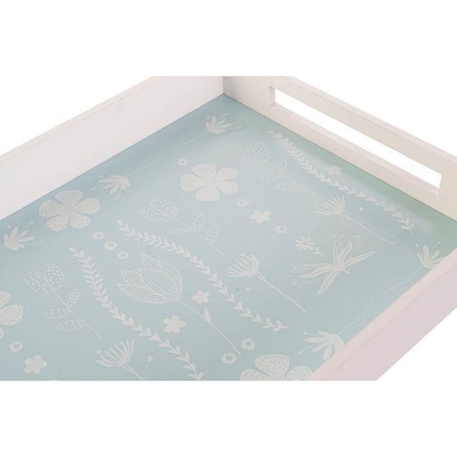 Schale DKD Home Decor Blau grün Lila Holz MDF Scandi 40 x 30 x 5 cm (3 Stück)