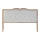 Kopfende des Betts DKD Home Decor Grau Kautschukholz 160 x 10 x 120 cm