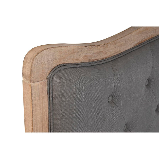 Kopfende des Betts DKD Home Decor Dunkelgrau Kautschukholz 160 x 10 x 120 cm