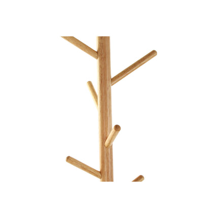 Garderobe DKD Home Decor Schwarz natürlich Metall Kautschukholz Loft 28 x 28 x 177 cm