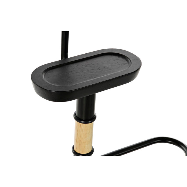 Herrendiener DKD Home Decor Schwarz natürlich Metall Kautschukholz 47 x 28 x 111 cm