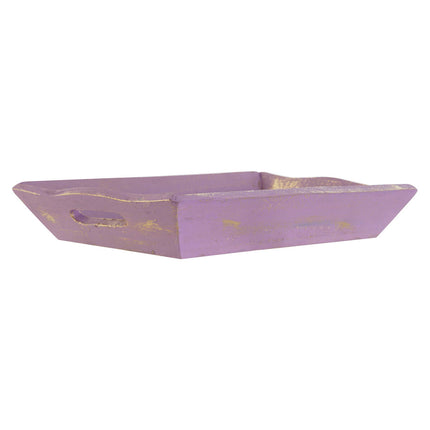Ablageschale DKD Home Decor Metall Mango-Holz Indianer 24 x 15 x 4 cm (6 Stück)