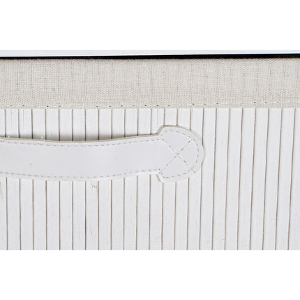 Schubladenschrank DKD Home Decor Weiß Bambus Paulonia-Holz 42 x 32 x 98 cm