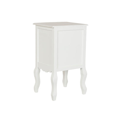 Nachttisch DKD Home Decor Weiß Hellbraun Holz MDF 40 x 34 x 66 cm