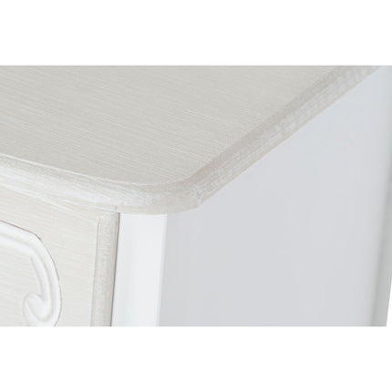 Nachttisch DKD Home Decor Weiß Hellbraun Holz MDF 40 x 34 x 66 cm