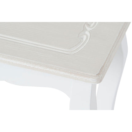 Set mit 3 Tischen DKD Home Decor Weiß Hellbraun Holz MDF 53 x 35 x 47 cm