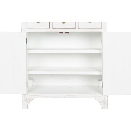 Schubladenschrank DKD Home Decor Weiß natürlich Tanne Holz MDF Orientalisch 63 x 27 x 101 cm