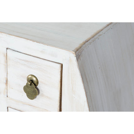 Konsole DKD Home Decor Weiß natürlich Tanne Holz MDF 98 x 26 x 80 cm