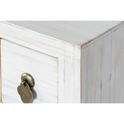 Konsole DKD Home Decor Weiß natürlich Tanne Holz MDF 95 x 24 x 79 cm