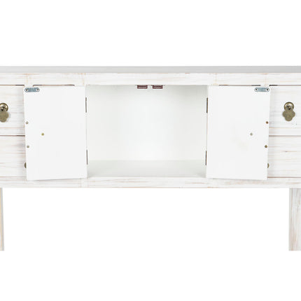 Konsole DKD Home Decor Weiß natürlich Tanne Holz MDF 95 x 24 x 79 cm