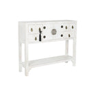 Konsole DKD Home Decor Weiß natürlich Tanne Holz MDF 95 x 24 x 79 cm