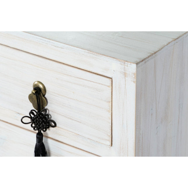 Konsole DKD Home Decor Weiß natürlich Tanne Holz MDF 63 x 26 x 83 cm