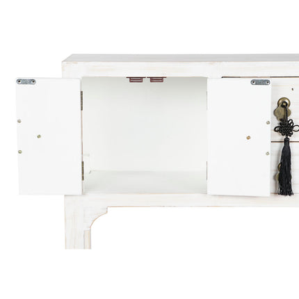 Konsole DKD Home Decor Weiß natürlich Tanne Holz MDF 63 x 26 x 83 cm