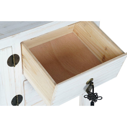 Konsole DKD Home Decor Weiß natürlich Tanne Holz MDF 63 x 26 x 83 cm