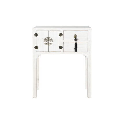 Konsole DKD Home Decor Weiß natürlich Tanne Holz MDF 63 x 26 x 83 cm