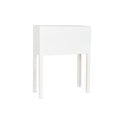 Konsole DKD Home Decor Weiß natürlich Tanne Holz MDF 63 x 26 x 83 cm