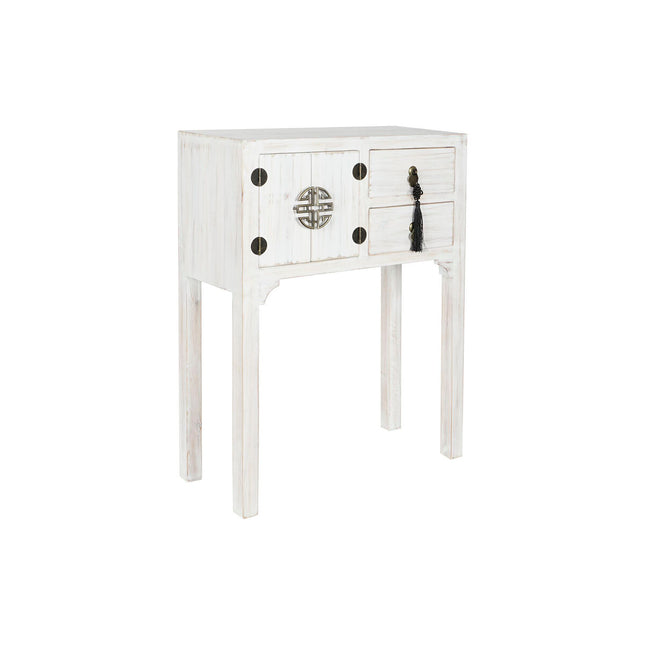 Konsole DKD Home Decor Weiß natürlich Tanne Holz MDF 63 x 26 x 83 cm