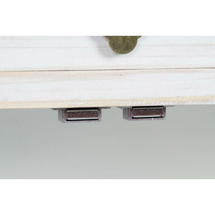 Nachttisch DKD Home Decor Weiß Tanne Holz MDF 45 x 29 x 60 cm