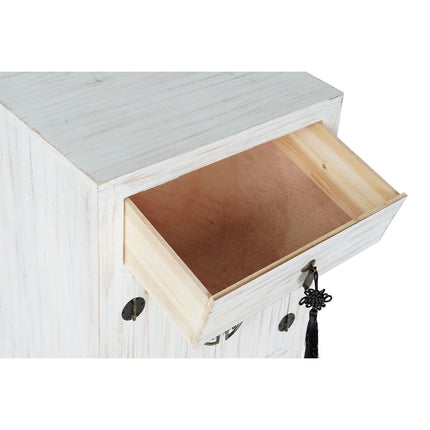 Nachttisch DKD Home Decor Weiß Tanne Holz MDF 45 x 29 x 60 cm