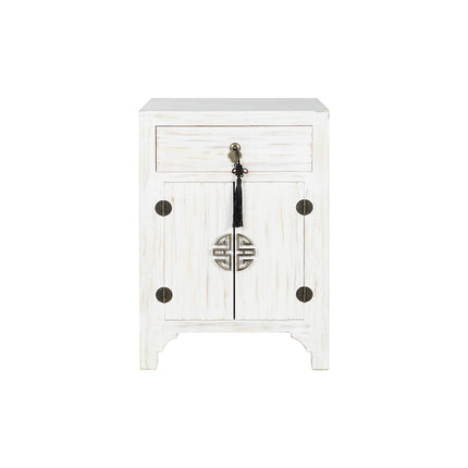 Nachttisch DKD Home Decor Weiß Tanne Holz MDF 45 x 29 x 60 cm