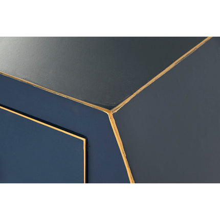 Beistellmöbel DKD Home Decor Blau Gold Tanne Holz MDF 96 x 26 x 80 cm