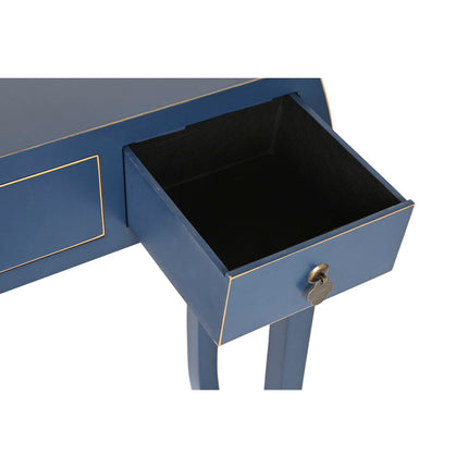 Beistellmöbel DKD Home Decor Blau Gold Tanne Holz MDF 96 x 26 x 80 cm
