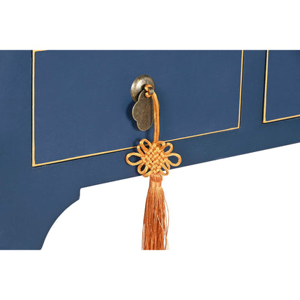 Beistellmöbel DKD Home Decor Blau Gold Tanne Holz MDF 96 x 26 x 80 cm