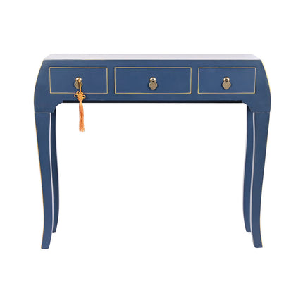 Beistellmöbel DKD Home Decor Blau Gold Tanne Holz MDF 96 x 26 x 80 cm