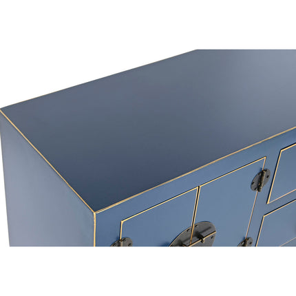Beistellmöbel DKD Home Decor Blau Gold Tanne Holz MDF 63 x 26 x 83 cm