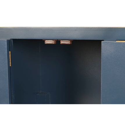 Beistellmöbel DKD Home Decor Blau Gold Tanne Holz MDF 63 x 26 x 83 cm