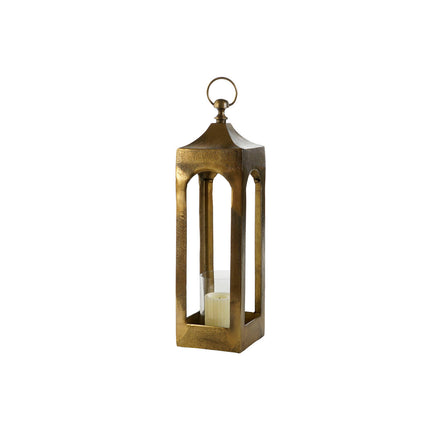 Laterne DKD Home Decor Gold Aluminium Kristall Antiker Finish 16 x 16 x 55 cm
