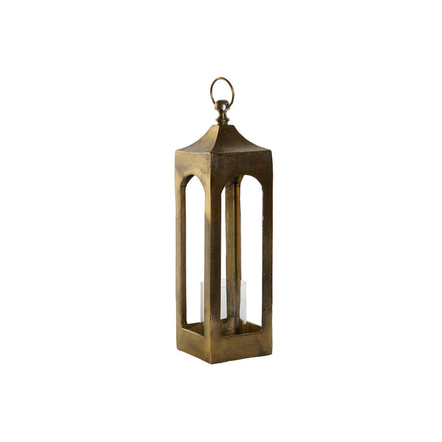 Laterne DKD Home Decor Gold Aluminium Kristall Antiker Finish 16 x 16 x 55 cm