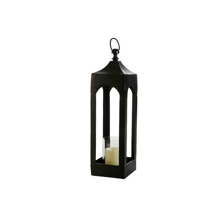Laterne DKD Home Decor Schwarz Aluminium Kristall 16 x 16 x 55 cm
