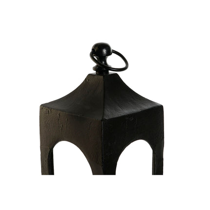 Laterne DKD Home Decor Schwarz Aluminium Kristall 16 x 16 x 55 cm