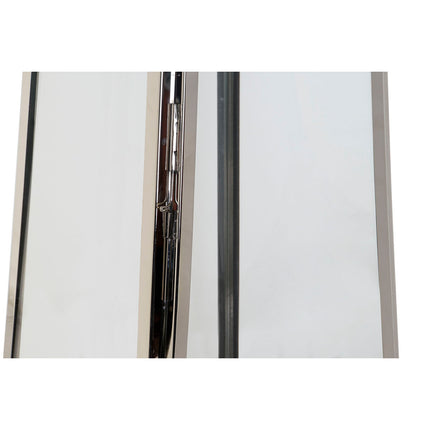 Laterne DKD Home Decor Braun Silberfarben Leder Kristall Stahl Verchromt 30 x 30 x 66 cm