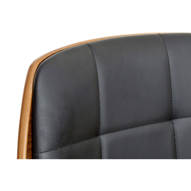 Stuhl DKD Home Decor Braun Schwarz Nussbaumholz 50 x 52 x 121 cm
