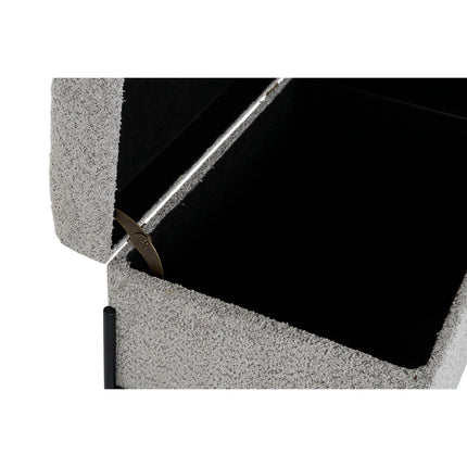Hocker DKD Home Decor Schwarz Grau Metall 123 x 40 x 43 cm