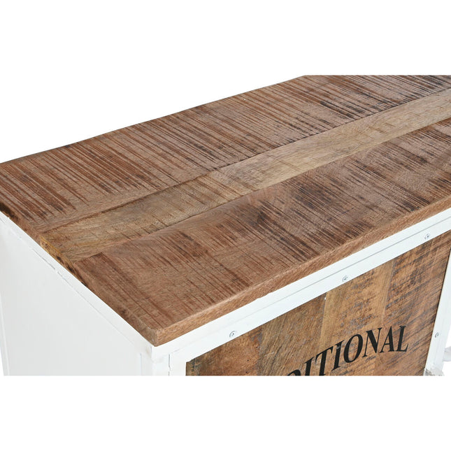 Beistelltisch DKD Home Decor Weiß Braun Metall 165 x 35,5 x 83,8 cm