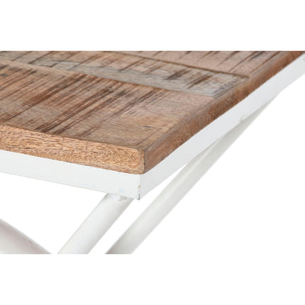 Beistelltisch DKD Home Decor Weiß Braun Metall 165 x 35,5 x 83,8 cm