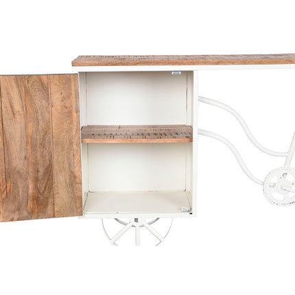 Beistelltisch DKD Home Decor Weiß Braun Metall 165 x 35,5 x 83,8 cm