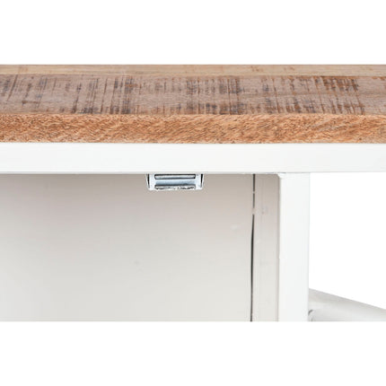 Beistelltisch DKD Home Decor Weiß Braun Metall 165 x 35,5 x 83,8 cm