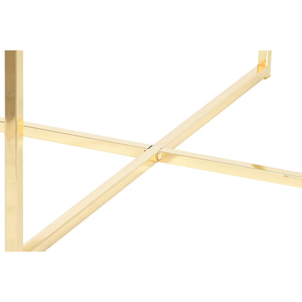 Beistelltisch DKD Home Decor Weiß Gold Metall Holz MDF 80 x 80 x 35 cm