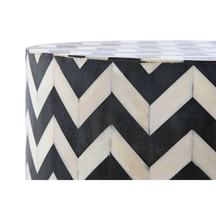 Beistelltisch DKD Home Decor zweifarbig Knochen 37,5 x 37,5 x 42 cm
