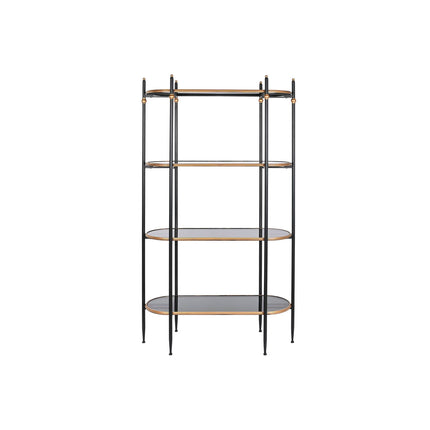 Regal DKD Home Decor Schwarz Gold Metall Kristall 103 x 42 x 180 cm