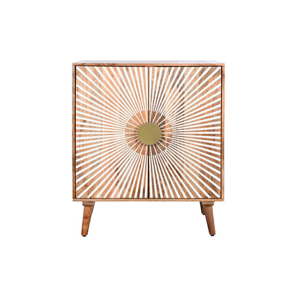 Anrichte Home ESPRIT Weiß Gold natürlich Holz 80 x 45 x 97 cm