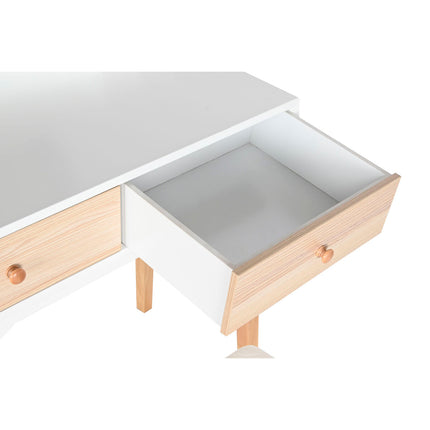 Schminktisch Home ESPRIT Weiß natürlich Holz MDF 80 x 40 x 127 cm