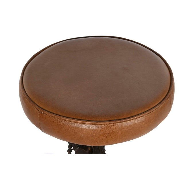 Hocker Home ESPRIT Braun Schwarz Silberfarben Eisen 41 x 42 x 74 cm