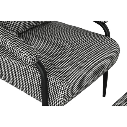 Sessel Home ESPRIT Weiß Schwarz Metall 72 x 91,5 x 91,5 cm