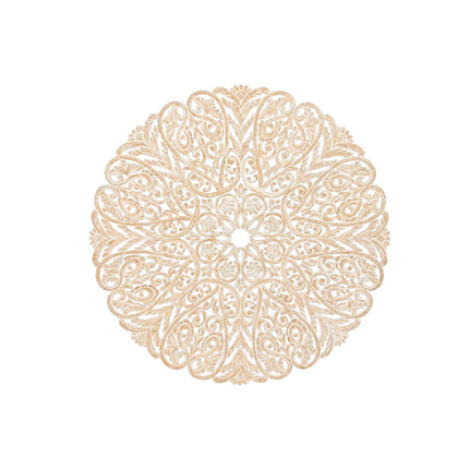 Wanddekoration Home ESPRIT Weiß natürlich Mandala Indianer 119 x 1,5 x 119 cm